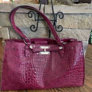Faux alligator skin purse